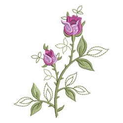 Elegant Red Roses 01 machine embroidery designs