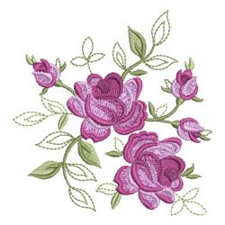 Elegant Red Roses 03 machine embroidery designs