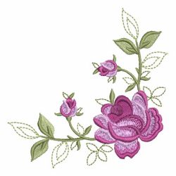 Elegant Red Roses 06 machine embroidery designs