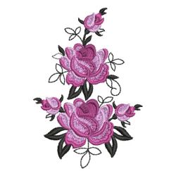 Elegant Red Roses 11 machine embroidery designs