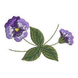 Elegant Pansy 03 machine embroidery designs