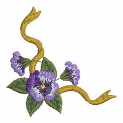 Elegant Pansy 13 machine embroidery designs