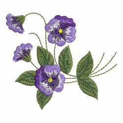 Elegant Pansy 14 machine embroidery designs