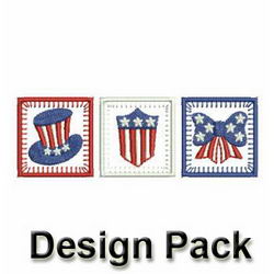 Patriotic Deco machine embroidery designs