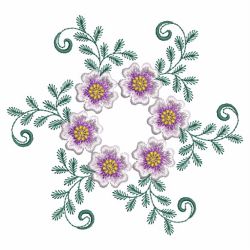 Elegant Flowers 8 09 machine embroidery designs