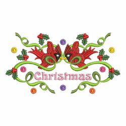 Christmas Decorating Cardinals 07 machine embroidery designs