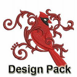 Heirloom Cardinal machine embroidery designs
