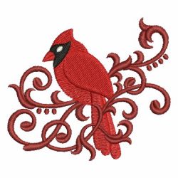 Heirloom Cardinal 01 machine embroidery designs