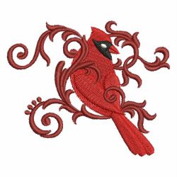 Heirloom Cardinal 02 machine embroidery designs