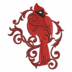 Heirloom Cardinal 03 machine embroidery designs