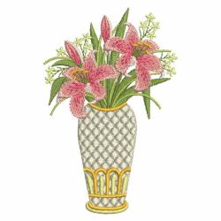 Elegant Pink Lily 06 machine embroidery designs