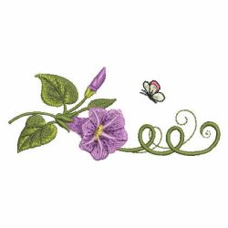 Elegant Morning Glory 02 machine embroidery designs