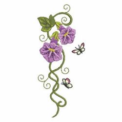 Elegant Morning Glory 05 machine embroidery designs