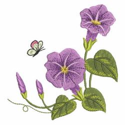 Elegant Morning Glory 07 machine embroidery designs