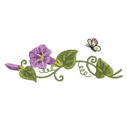 Elegant Morning Glory 08 machine embroidery designs