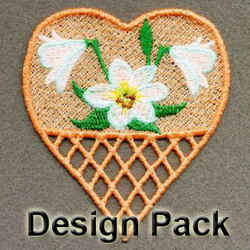 FSL Floral Hearts machine embroidery designs