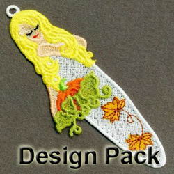 FSL Season Girl Bookmark machine embroidery designs