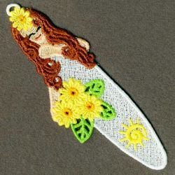 FSL Season Girl Bookmark 02 machine embroidery designs