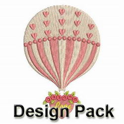 Holiday Hot Balloons machine embroidery designs