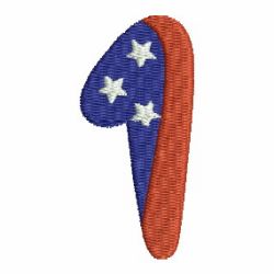 Patriotic Numbers 01 machine embroidery designs