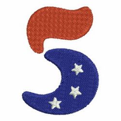 Patriotic Numbers 05 machine embroidery designs