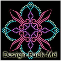 Colorful Candlewicking Quilt(Md) machine embroidery designs