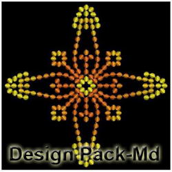Fancy Colorful Candlewicking Quilt(Md) machine embroidery designs