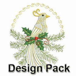 Christmas Doves machine embroidery designs