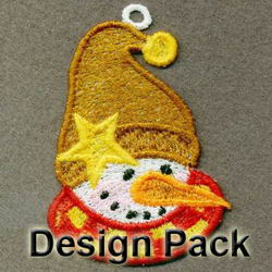 FSL Snowmen Head machine embroidery designs