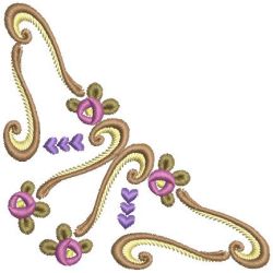 Rose Corner 01 machine embroidery designs