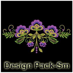 Artistic Flower Borders(Sm) machine embroidery designs