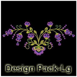 Artistic Flower Borders(Lg) machine embroidery designs