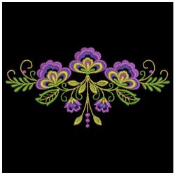 Artistic Flower Borders 01(Md) machine embroidery designs