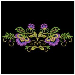 Artistic Flower Borders 03(Md) machine embroidery designs