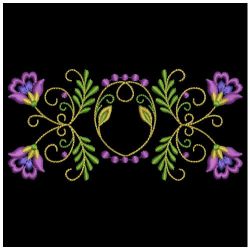 Artistic Flower Borders 04(Md) machine embroidery designs