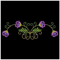 Artistic Flower Borders 06(Md) machine embroidery designs