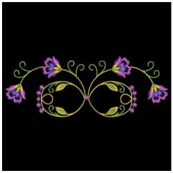 Artistic Flower Borders 08(Md) machine embroidery designs