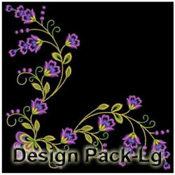 Artistic Flower Corders(Lg) machine embroidery designs