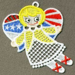 FSL Patriotic Angel Girl 02 machine embroidery designs