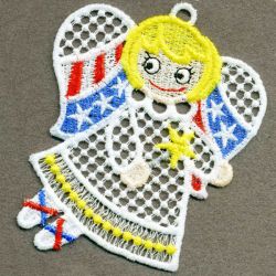 FSL Patriotic Angel Girl 05 machine embroidery designs