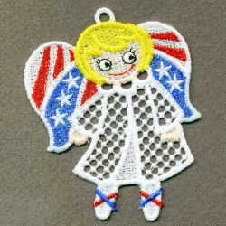 FSL Patriotic Angel Girl 06 machine embroidery designs
