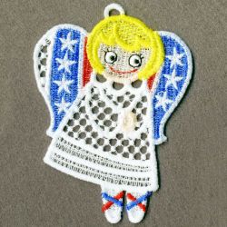 FSL Patriotic Angel Girl 07 machine embroidery designs