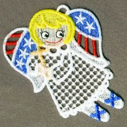 FSL Patriotic Angel Girl 08 machine embroidery designs