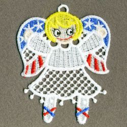 FSL Patriotic Angel Girl 09 machine embroidery designs