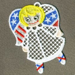 FSL Patriotic Angel Girl 10 machine embroidery designs
