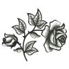 Elegant Black Rose 07(Md)