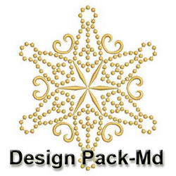 Candlewicking Snowflakes 01(Md) machine embroidery designs
