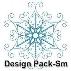Candlewicking Snowflakes 02(Sm) machine embroidery designs