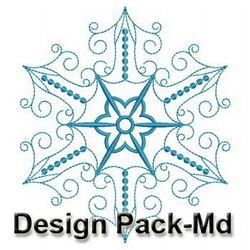 Candlewicking Snowflakes 02(Md) machine embroidery designs