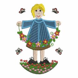 Cute Season Girls 02 machine embroidery designs